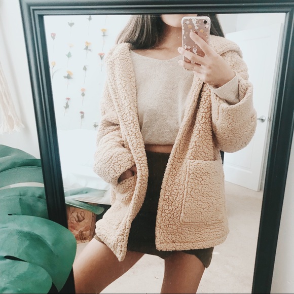 Urban Outfitters Jackets & Blazers - Hooded Teddy Jacket